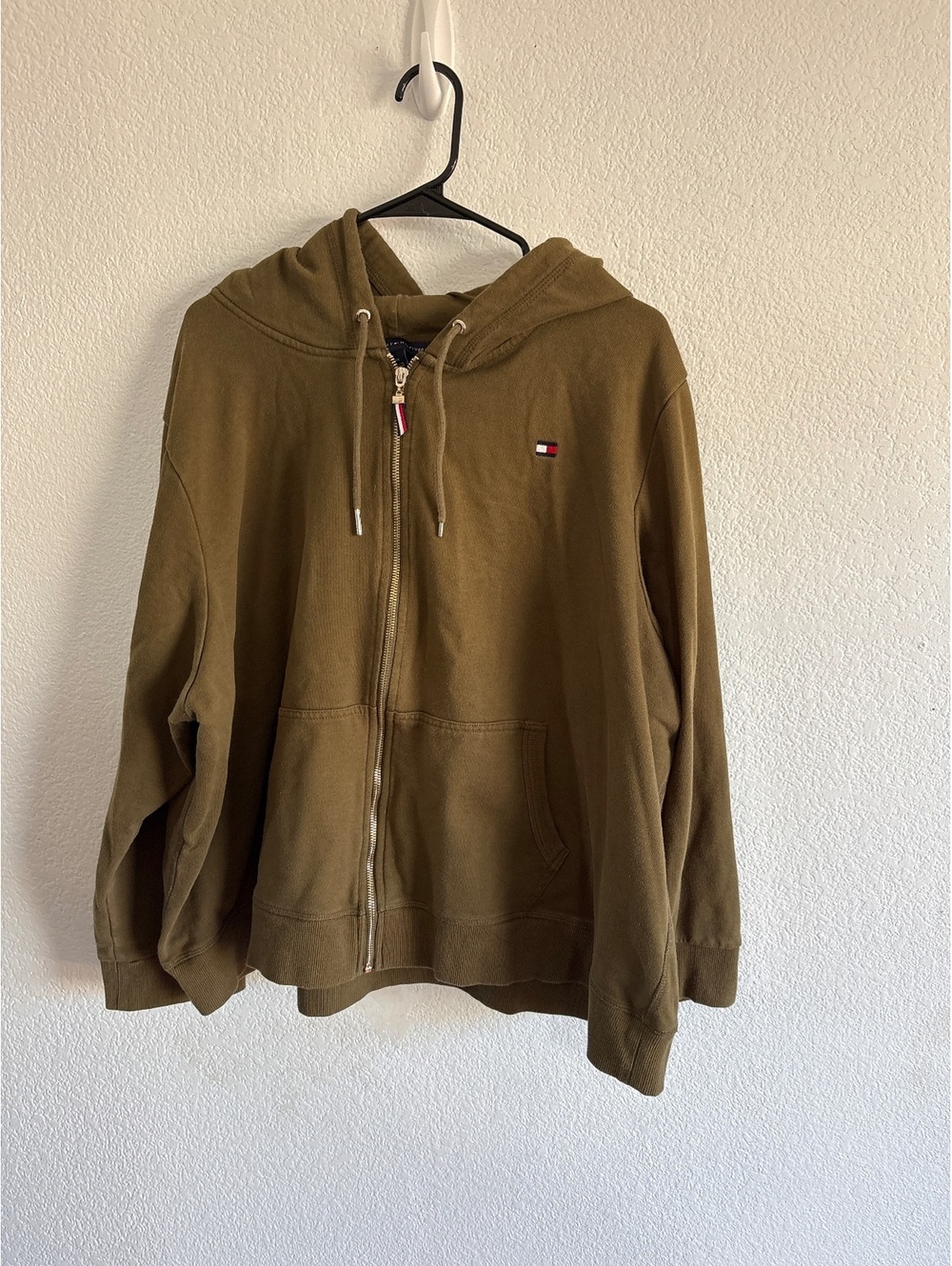 Tommy Hilfiger women’s 3X green Full Zip Hoodie with Logo